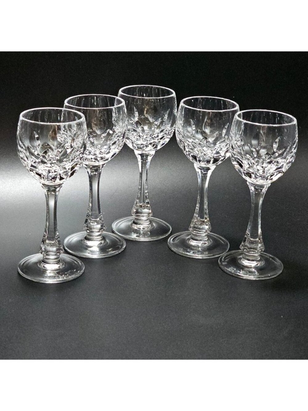 5 Nachtmann Crystal Cordial Glasses 4.5" cut glass fine crystal - Picture 2 of 7